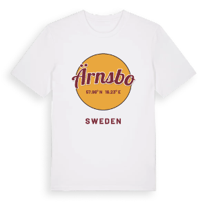Ärnsbo cirkel t-shirt – ekologisk bomull t-shirt från Pinshirt