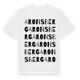 White t-shirt med Aronsberg ordlek t-shirt