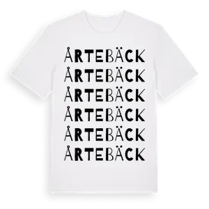 Årtebäck ordlek t-shirt – ekologisk bomull t-shirt från Pinshirt