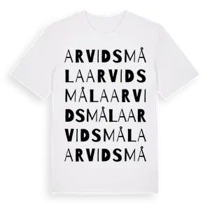 Arvidsmåla ordlek t-shirt – ekologisk bomull t-shirt från Pinshirt