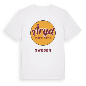 Åryd cirkel t-shirt – ekologisk bomull t-shirt från Pinshirt