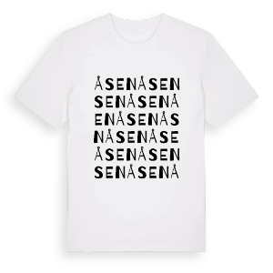Åsen ordlek t-shirt – ekologisk bomull t-shirt från Pinshirt