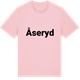 Pink Cotton t-shirt med Åseryd fetstil t-shirt