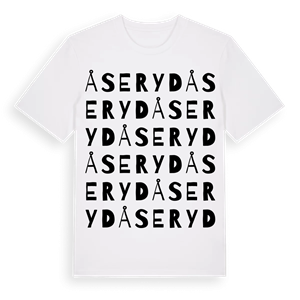 Åseryd ordlek t-shirt – ekologisk bomull t-shirt från Pinshirt