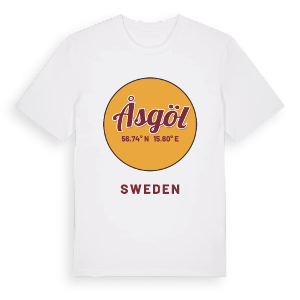 Åsgöl cirkel t-shirt – ekologisk bomull t-shirt från Pinshirt