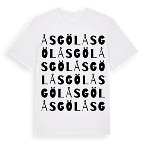 Åsgöl ordlek t-shirt – ekologisk bomull t-shirt från Pinshirt