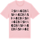 Pink Cotton t-shirt med Åshagen ordlek t-shirt