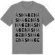 Mid Heather Gray t-shirt med Åshagen ordlek t-shirt