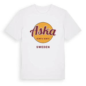 Aska cirkel t-shirt – ekologisk bomull t-shirt från Pinshirt