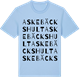 Blue Soul t-shirt med Askebäckshult ordlek t-shirt