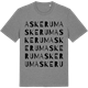 Mid Heather Gray t-shirt med Askerum ordlek t-shirt