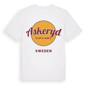 Askeryd cirkel t-shirt – ekologisk bomull t-shirt från Pinshirt