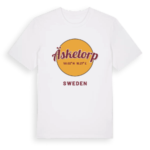 Äsketorp cirkel t-shirt – ekologisk bomull t-shirt från Pinshirt