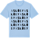 Blue Soul t-shirt med Askö by ordlek t-shirt
