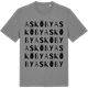 Mid Heather Gray t-shirt med Askö by ordlek t-shirt
