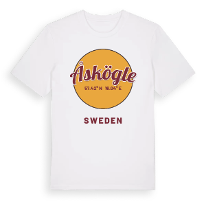 Åskögle cirkel t-shirt – ekologisk bomull t-shirt från Pinshirt