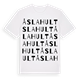 White t-shirt med Åslahult ordlek t-shirt