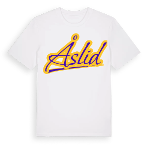 Åslid baseball t-shirt – ekologisk bomull t-shirt från Pinshirt