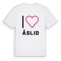 Jag älskar Åslid t-shirt stort tryck