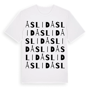 Åslid ordlek t-shirt – ekologisk bomull t-shirt från Pinshirt