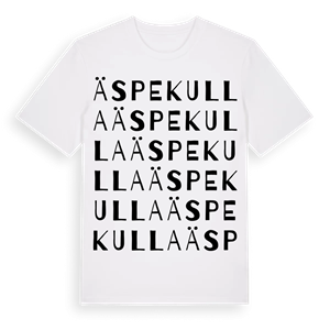 Äspekulla ordlek t-shirt – ekologisk bomull t-shirt från Pinshirt