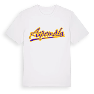 Aspemåla baseball t-shirt – ekologisk bomull t-shirt från Pinshirt