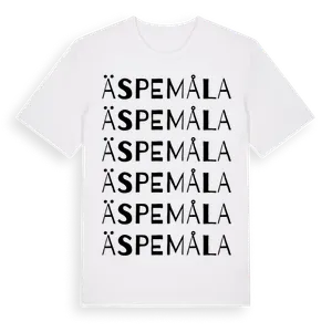 Äspemåla ordlek t-shirt – ekologisk bomull t-shirt från Pinshirt