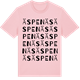 Pink Cotton t-shirt med Äspenäs ordlek t-shirt