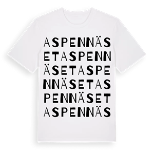 Aspennäset ordlek t-shirt – ekologisk bomull t-shirt från Pinshirt