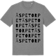 Mid Heather Gray t-shirt med Äspetorpet ordlek t-shirt