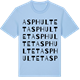 Blue Soul t-shirt med Asphultet ordlek t-shirt