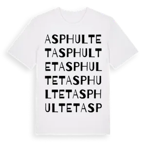 Asphultet ordlek t-shirt – ekologisk bomull t-shirt från Pinshirt