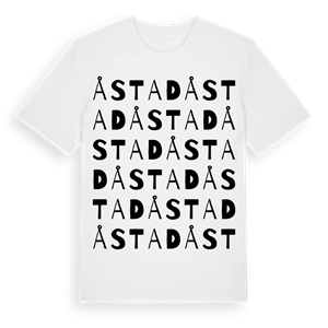 Åstad ordlek t-shirt – ekologisk bomull t-shirt från Pinshirt