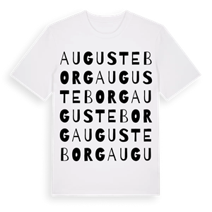 Augusteborg ordlek t-shirt – ekologisk bomull t-shirt från Pinshirt