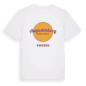 Augustenborg cirkel t-shirt – ekologisk bomull t-shirt från Pinshirt
