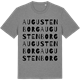 Mid Heather Gray t-shirt med Augustenborg ordlek t-shirt
