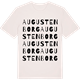 Vintage White t-shirt med Augustenborg ordlek t-shirt