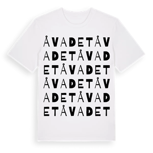 Åvadet ordlek t-shirt – ekologisk bomull t-shirt från Pinshirt