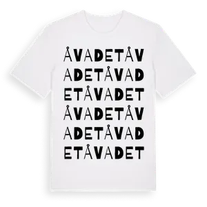 Åvadet ordlek t-shirt – ekologisk bomull t-shirt från Pinshirt