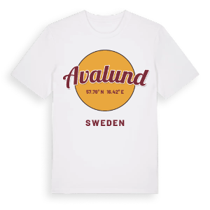 Avalund cirkel t-shirt – ekologisk bomull t-shirt från Pinshirt