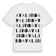 Avalund ordlek t-shirt