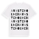 Avasteholmen ordlek t-shirt
