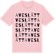 Pink Cotton t-shirt med Aveslätt ordlek t-shirt
