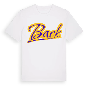 Back baseball t-shirt – ekologisk bomull t-shirt från Pinshirt