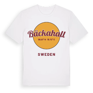 Bäckahall cirkel t-shirt – ekologisk bomull t-shirt från Pinshirt
