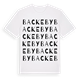 White t-shirt med Backeby ordlek t-shirt