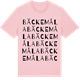 Pink Cotton t-shirt med Bäckemåla ordlek t-shirt