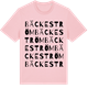 Pink Cotton t-shirt med Bäckeström ordlek t-shirt