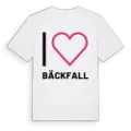 Jag älskar Bäckfall t-shirt stort tryck