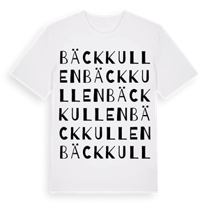 Bäckkullen ordlek t-shirt – ekologisk bomull t-shirt från Pinshirt